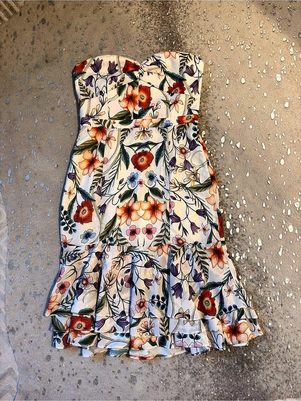 Cooper St Floral Dress White & Multicolor - Size 6